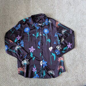 EUC satin Ann Taylor Blouse, XL Tall (XLT)